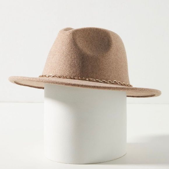 NWT Anthropologie Link Trimmed Fedora - Picture 2 of 7